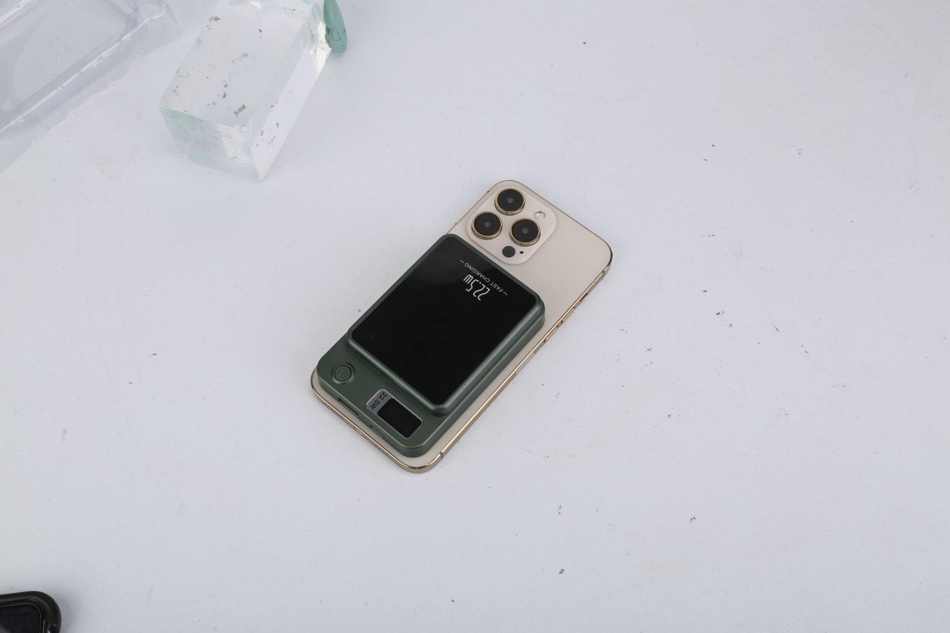 1Pc 2 In 1 Magnetic Wireless Power Bank 10000mAh PD20W Fast Charger MagSafe Wireless Power Bank Fit For IOS Phones IOS Phone 17 Series And More - @3 - MMM