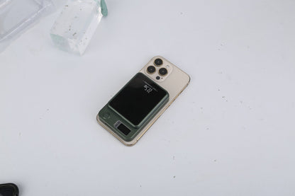 1Pc 2 In 1 Magnetic Wireless Power Bank 10000mAh PD20W Fast Charger MagSafe Wireless Power Bank Fit For IOS Phones IOS Phone 17 Series And More - @3 - MMM