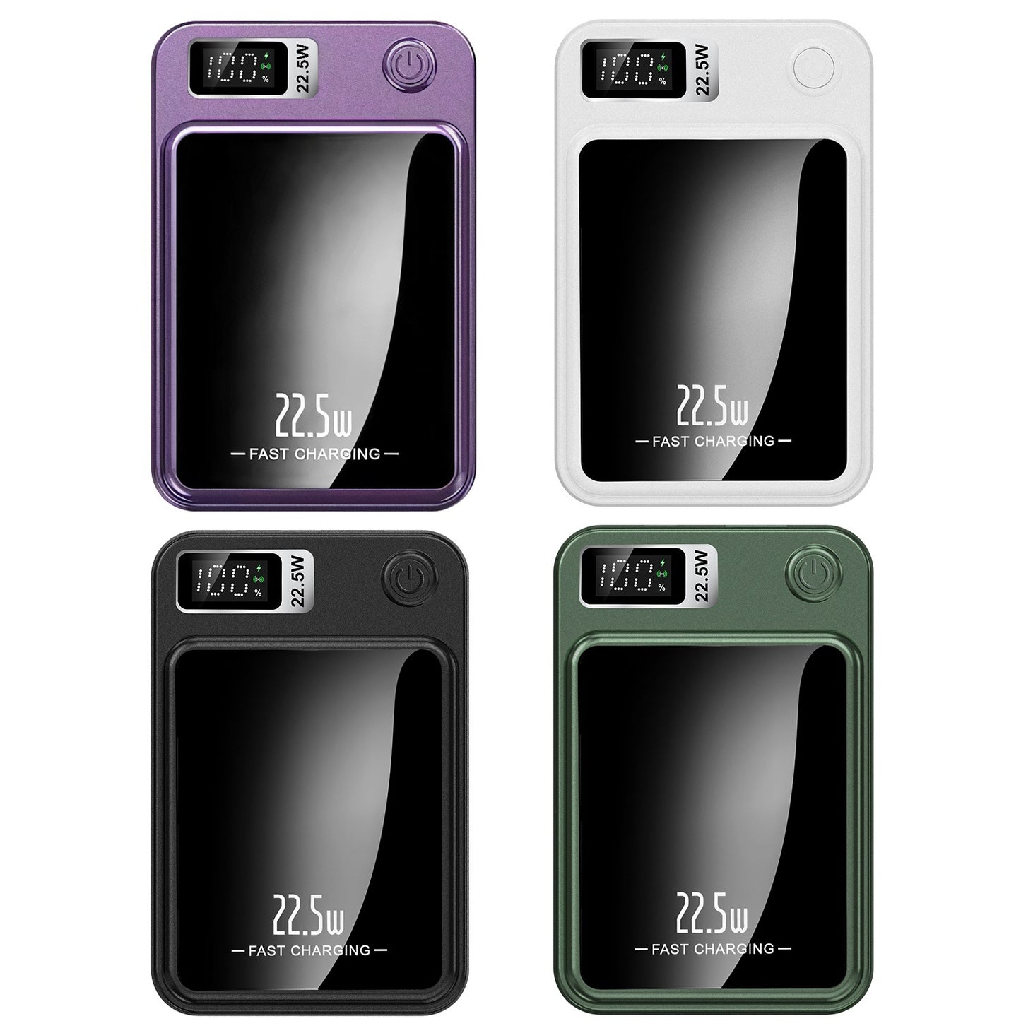 1Pc 2 In 1 Magnetic Wireless Power Bank 10000mAh PD20W Fast Charger MagSafe Wireless Power Bank Fit For IOS Phones IOS Phone 17 Series And More - @3 - MMM