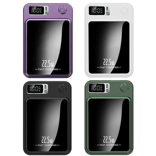 1Pc 2 In 1 Magnetic Wireless Power Bank 10000mAh PD20W Fast Charger MagSafe Wireless Power Bank Fit For IOS Phones IOS Phone 17 Series And More - @3 - MMM