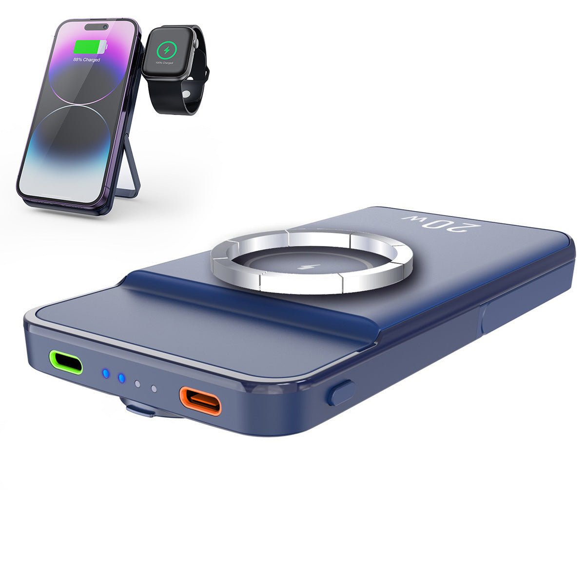 Magnetic Power Bank Wireless Charger - @3 - MMM