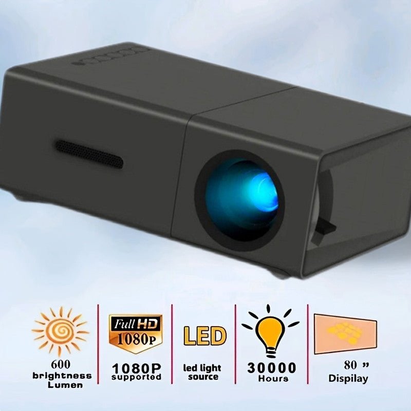 Enhanced product title: M100 Mini LED Portable Home Projector @3-MMM