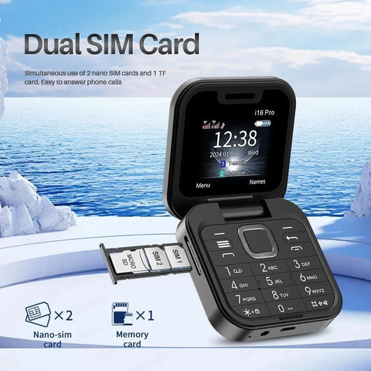 I16 Mini Dual Card 2G Non-smart Phone Renovates Machine Button Elderly Mobile Phone @3-MMM