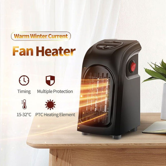 Winter Air Heater Fan Heater Electric Home Heaters Mini Room Air Wall Heater Ceramic Heating Warmer Fan For Home Office Camping @3-MMM